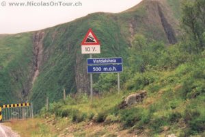 Vistdalsheia, von 0 auf 500 Meter über Meer in 7 Kilometern!