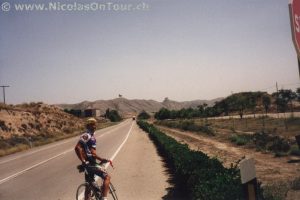 Begleiter in Alfajarín, mit Stier und Castello im Hintergrund