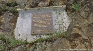 Gedenkstein Luis Ocaña am Col de Menté