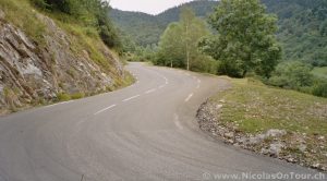 Sturzkurve Luis Ocaña am Col de Menté