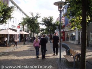 Flaniermeile in Frederikshavn nach dem Abendessen
