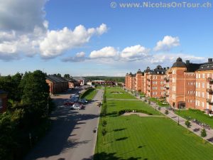 Ausblick in der Jugendherberge Karlstad