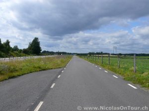 Breiter Radweg Richtung Hässleholm
