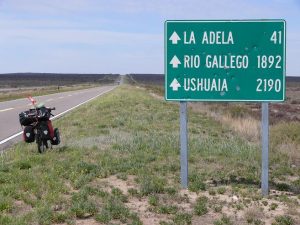 18.10.2008 | Erstes Distanzschild bis Ushuaia