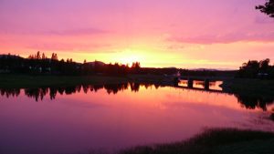 Sonnenuntergang in Sorsele kurz vor 23 Uhr