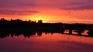 Sonnenuntergang in Sorsele kurz nach 23 Uhr