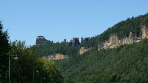 Schrammsteine nach dem Gewitter