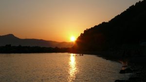 Sonnenuntergang in Chiavari