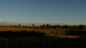 Blick auf die Anden kurz nach Tunuyán