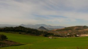 Ein Blick zurück am Puerto del Zamorano