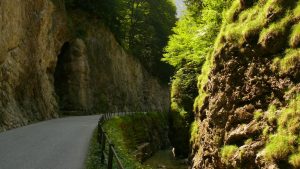 Enge Schlucht in der Anfahrt zur Postalm