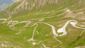 Blick hinab auf etwa 200 bezwungene Höhenmeter