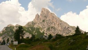 Kurz vor dem Gipfel vom Passo di Falzarego