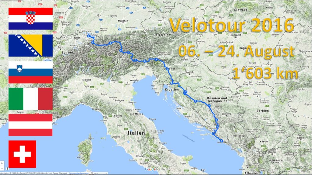 Radtour 2016 - Balkanroute
