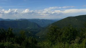 Panorama von der Passhöhe