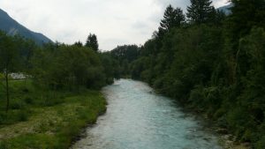 Die türkisblaue Sava Dolinka