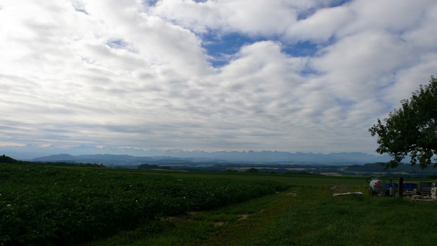 Panorama am ersten Anstieg