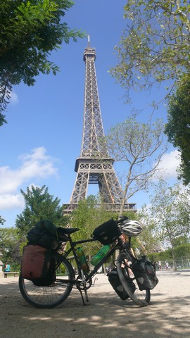 Fahrrad mit Hintergrund