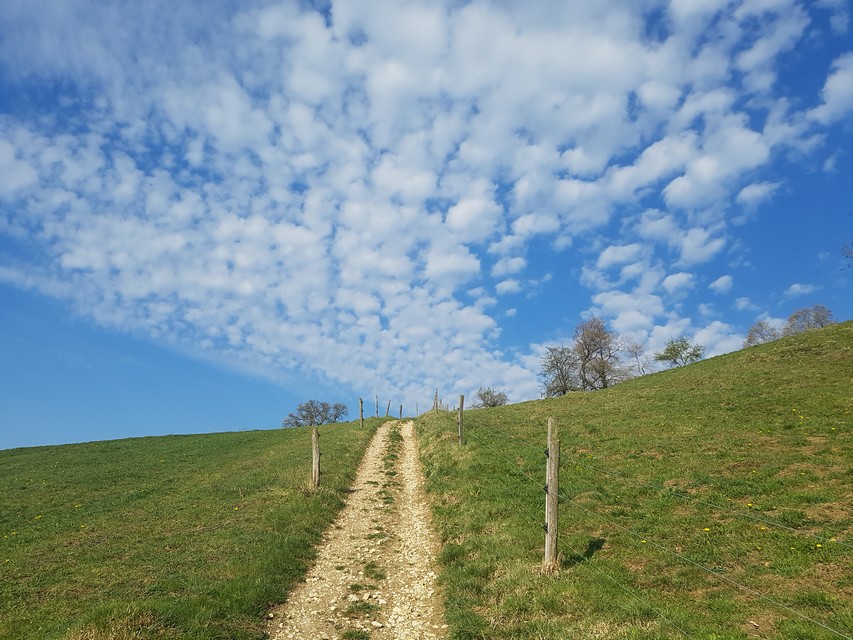 13.04.2020: Interessantes Wolkenmuster bei Bremgarten (Laupersdorf)