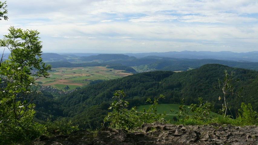 Blick von der Geissflue in die Nordwestschweiz