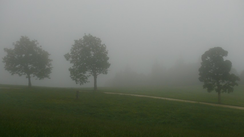 Am Morgen gab es keine grossartige Aussicht mehr!