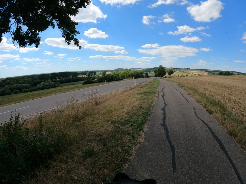 Auf einer der Anhöhen am Nachmittag