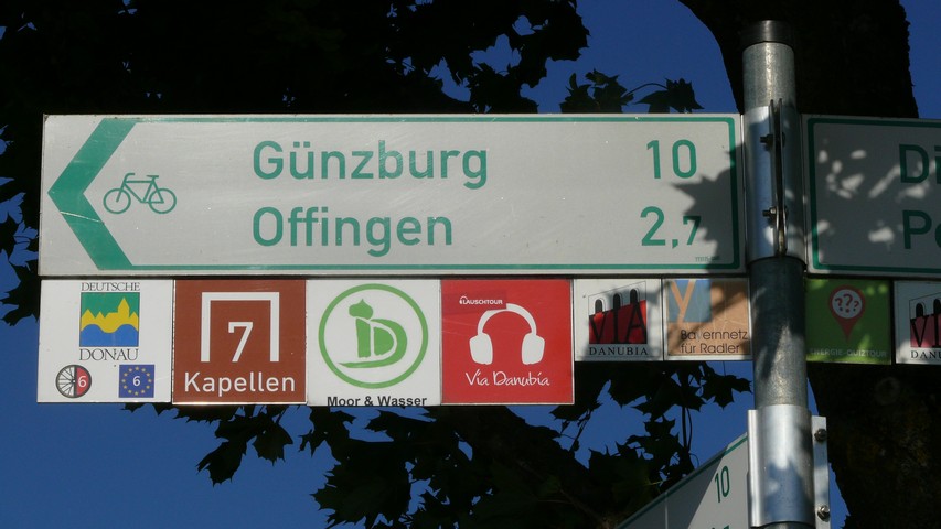 Viele Radwege folgen der Donau