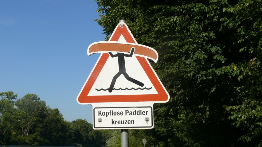 So ein Verkehrsschild sah ich zum ersten Mal...
