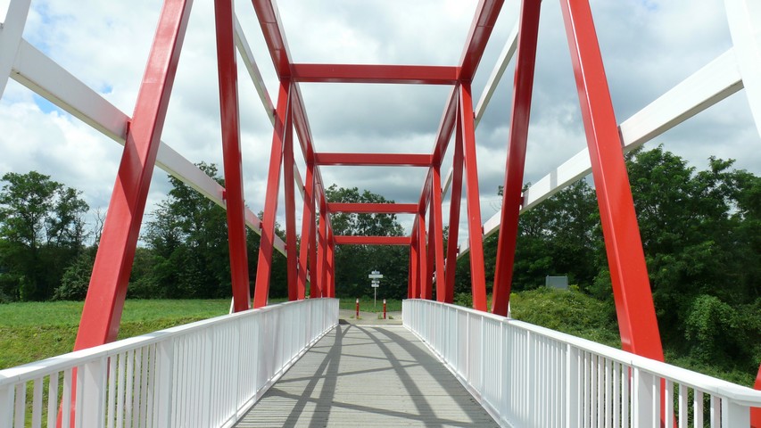 Fahrradbrücke über die Ill