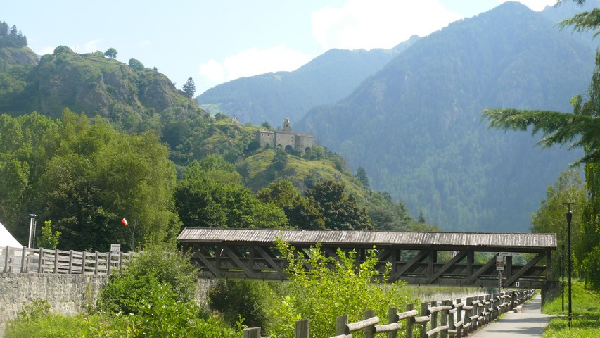 Landschaft auf dem Weg nach Bormio