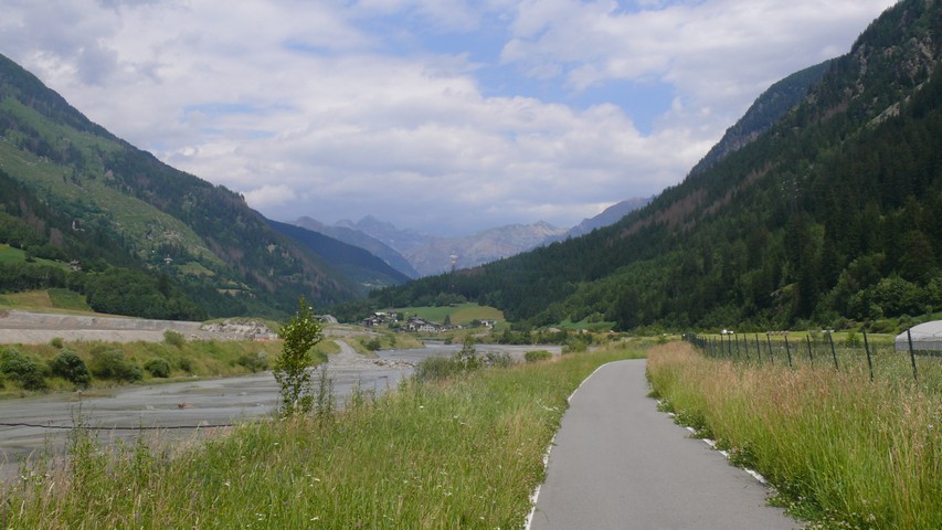 Landschaft auf dem Weg nach Bormio