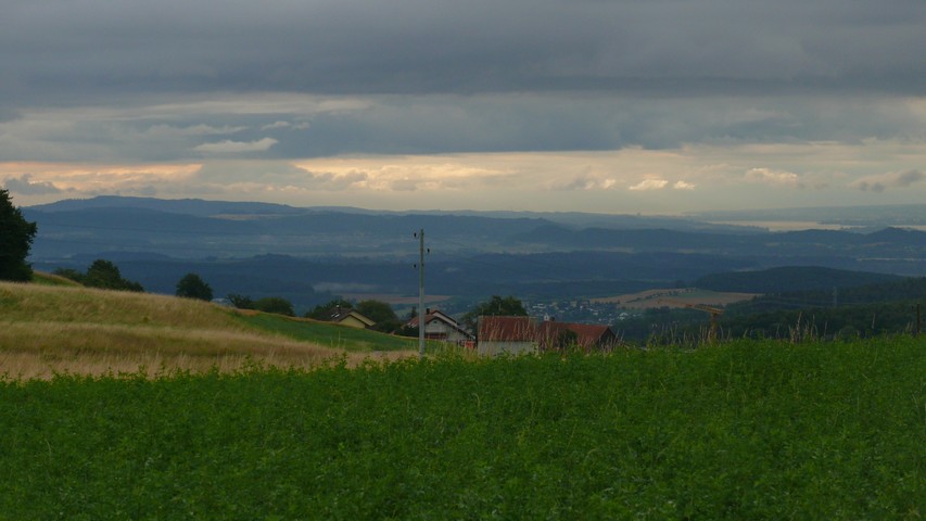 Blick zurück auf dem Gipfel der zweiten Steigung