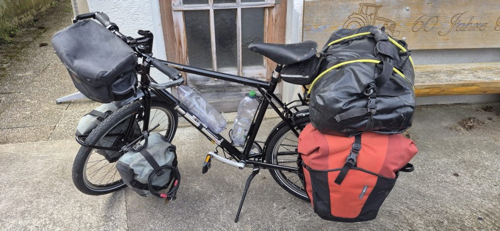 Das Velo vor dem Start