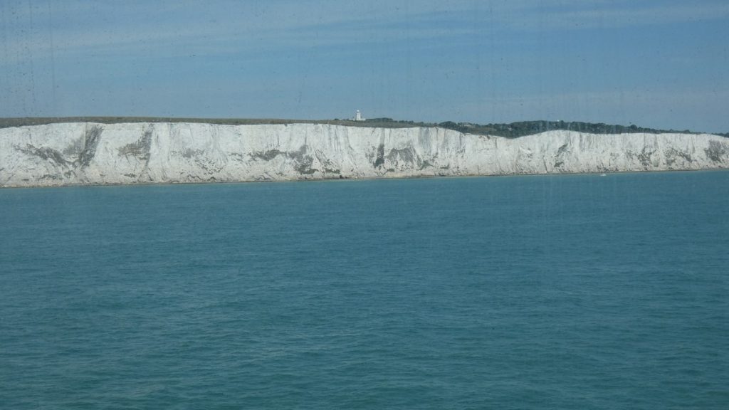 Erster Blick auf die englische Küste