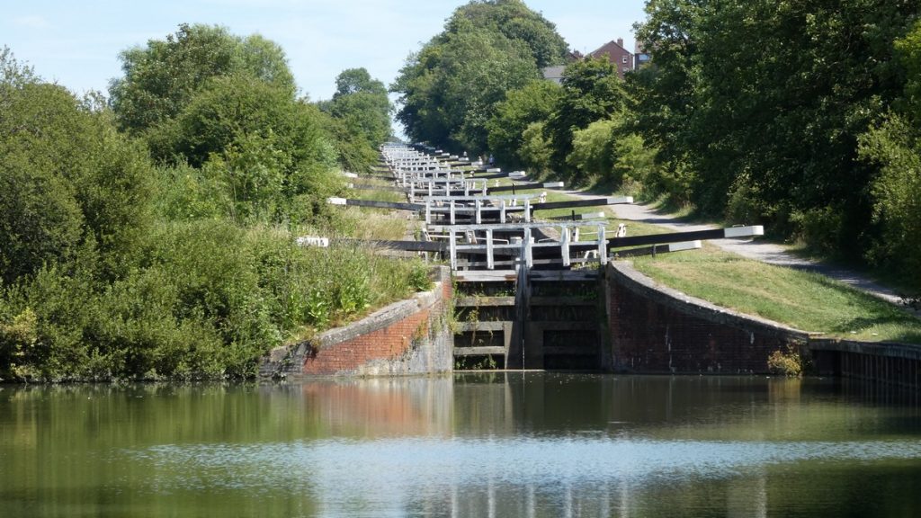 "Fischtreppe" für Boote in Devizes