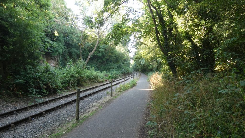 Auf dem Bahnradweg zwischen Bath und Bristol
