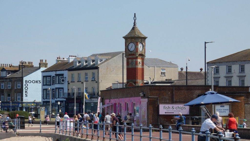 Morecambe oder Hest Bank, die nachfolgenden Orte an der Küste
