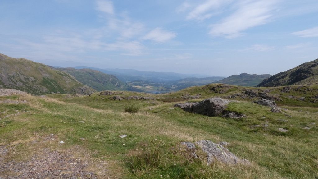 Blick zurück auf dem Wrymose Pass