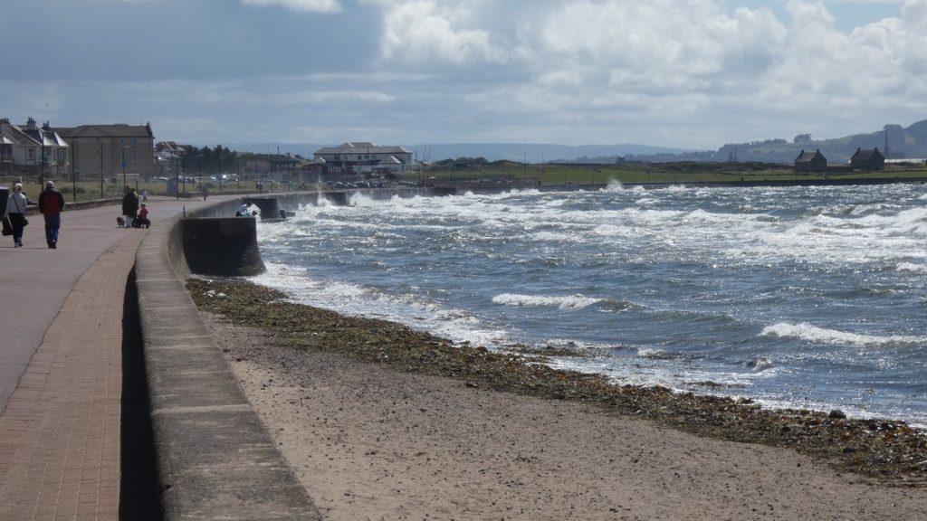Starke Brandung bei Prestwick