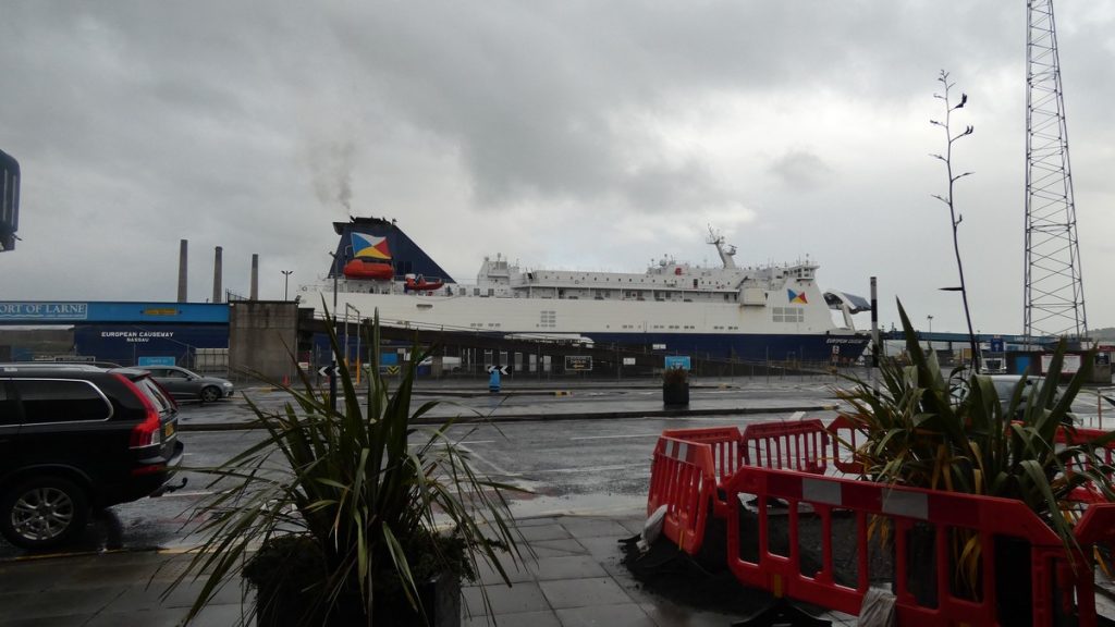 "Meine" Fähre im Hafen von Larne