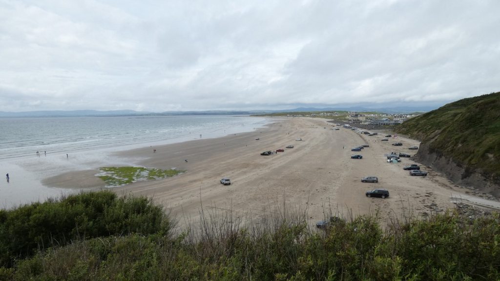 Blick zurück auf den Stand von Rossnowlagh