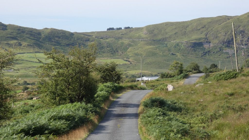 Die letzte Rampe zum Sheeffry Pass