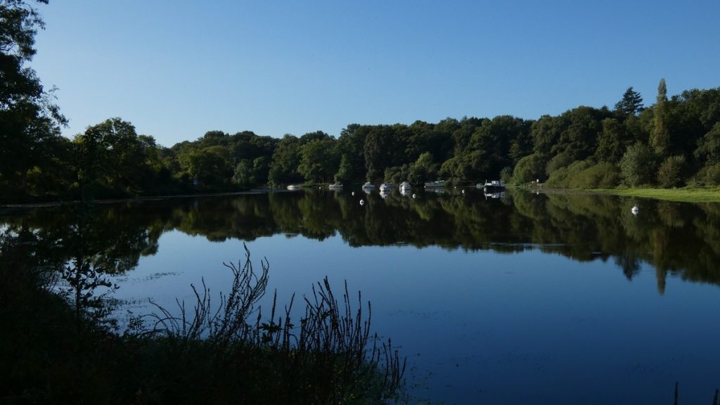 Hier gibt es weniger Schleusen, daher auch mehr Boote