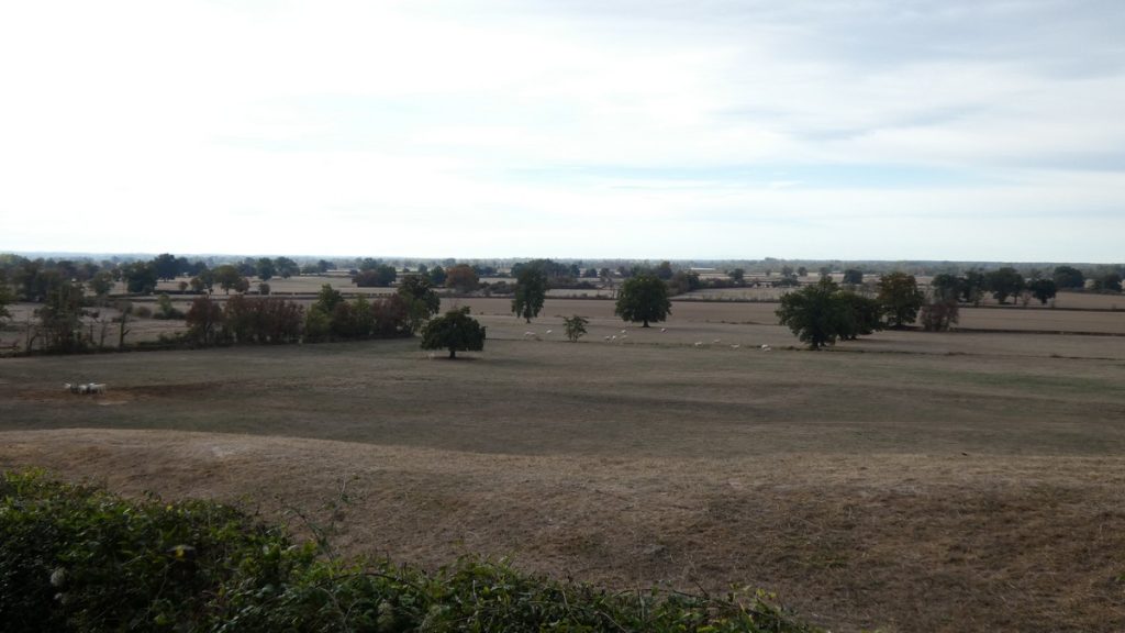 Trockene, düstere Landschaft