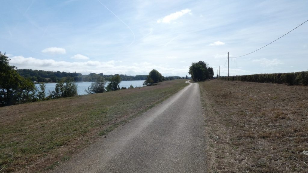 Auf dem Radweg an der Saône