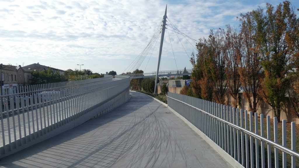 Fahrradbrücke in Valence