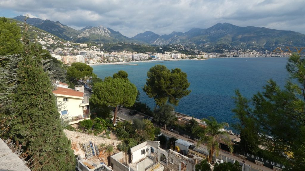 Blick auf Menton