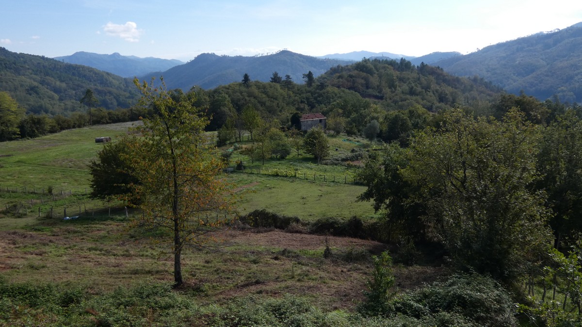 In der Abfahrt vom Passo Bracco