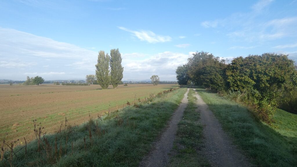 Hier waren die beiden Fahrspuren noch breit und gut befahrbar