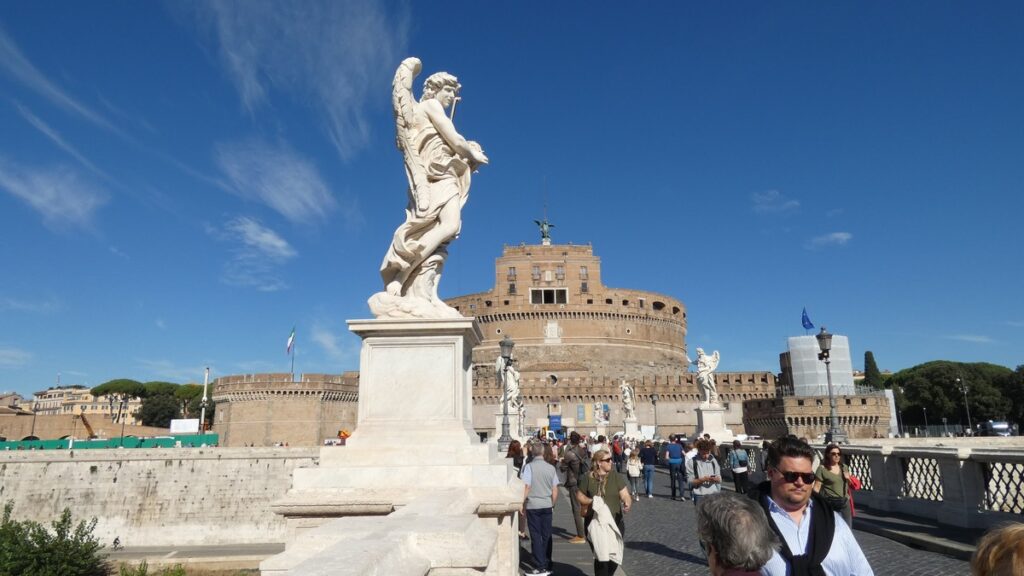 Auf der Ponte Sant'Angelo